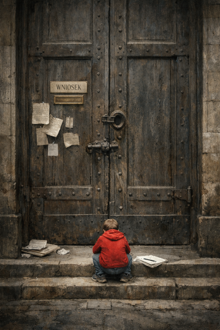 #4 Bajka o Małym Człowieku. Mały Człowiek i wielkie drzwi.